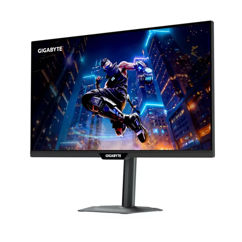GIGABYTE M27Q3 27 collu QHD spēļu monitors - 2560 x 1440, 300Hz, 1ms, 400 cd/m², FreeSync Premium, DisplayHDR400, HDMI 2.0, Displayport 1.4