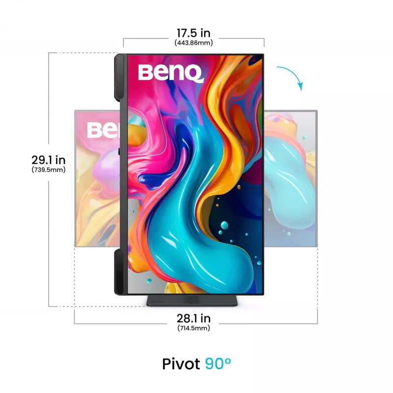 Datora monitors BenQ PV3200U 31,5 collas (80 cm) 4K IPS LCD, 5 ms, USB-C, VESA, skaļruņi, melns
