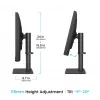 Datora monitors BenQ PV3200U 31,5 collas (80 cm) 4K IPS LCD, 5 ms, USB-C, VESA, skaļruņi, melns