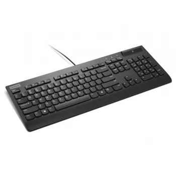 Pilnizmēra vadu viedkartes tastatūra Lenovo Smartcard Wired II — vācu izkārtojums, USB, 106 taustiņi, melna