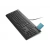 Pilnizmēra vadu viedkartes tastatūra Lenovo Smartcard Wired II — vācu izkārtojums, USB, 106 taustiņi, melna