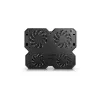 Dzesēšanas paliktnis DeepCool MULTI CORE X6 — 4 ventilatori, 15.6 collu klēpjdatoriem, USB barošana, 380×295×24 mm, 2 USB porti