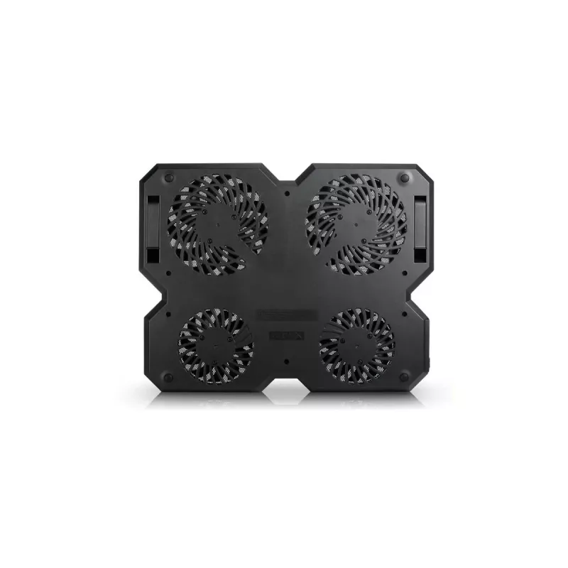 Dzesēšanas paliktnis DeepCool MULTI CORE X6 — 4 ventilatori, 15.6 collu klēpjdatoriem, USB barošana, 380×295×24 mm, 2 USB porti
