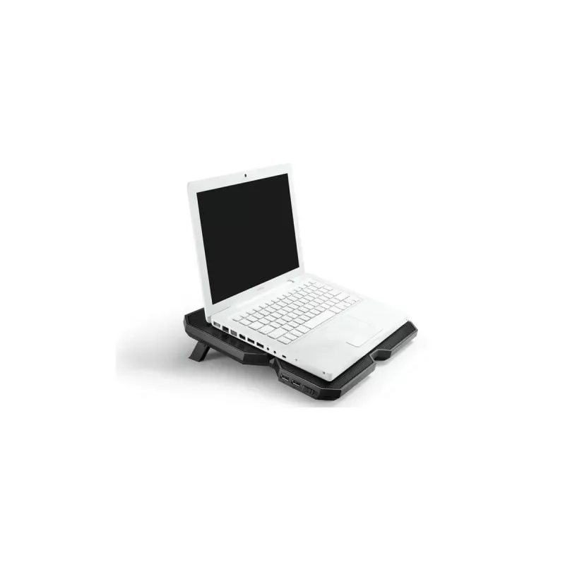 Dzesēšanas paliktnis DeepCool MULTI CORE X6 — 4 ventilatori, 15.6 collu klēpjdatoriem, USB barošana, 380×295×24 mm, 2 USB porti
