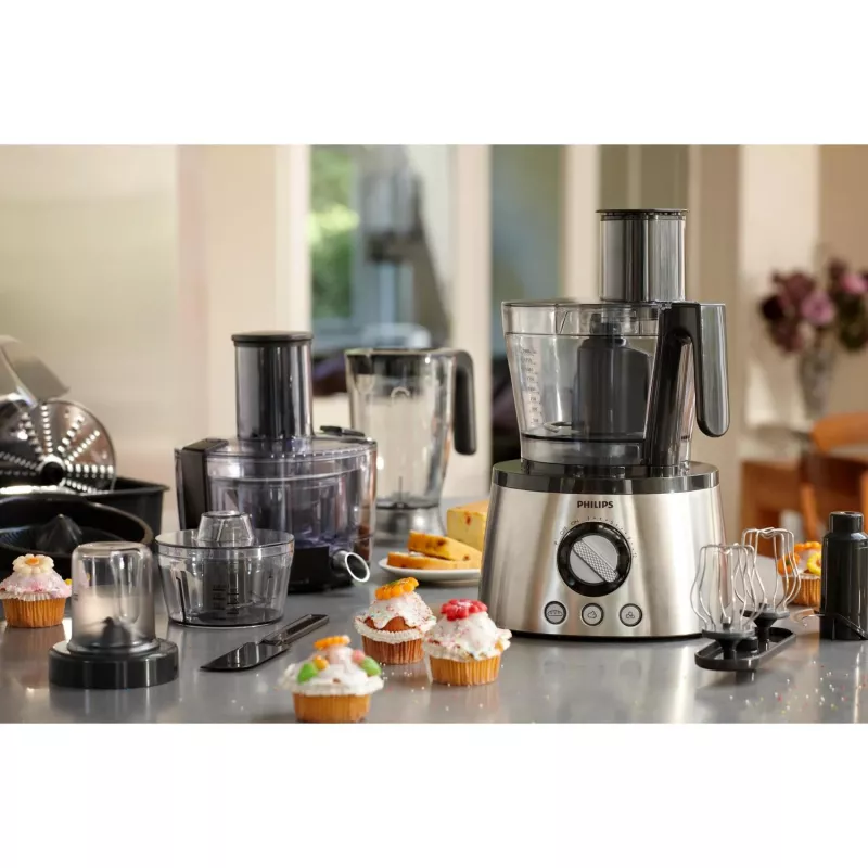 Virtuves kombains Philips HR7778/00 3.4 L bļoda, 1300 W, 32 funkcijas, 12 ātrumi, nerūsējošais tērauds