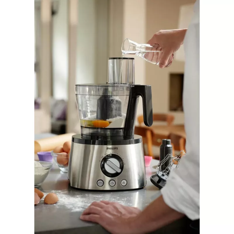 Virtuves kombains Philips HR7778/00 3.4 L bļoda, 1300 W, 32 funkcijas, 12 ātrumi, nerūsējošais tērauds