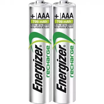 Energizer Power Plus AAA NiMH 1,2 V uzlādējamā baterija, 2 gab., 44,5 mm x 10,5 mm, 11 g