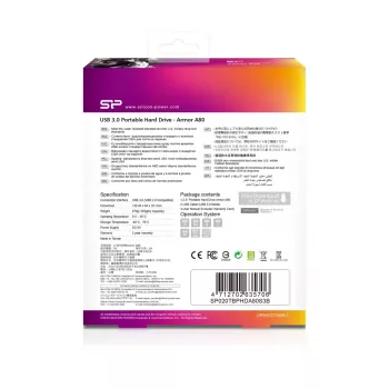 Ārējais cietais disks Silicon Power Armor A80 2TB USB 3.2