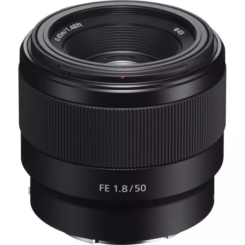 Sony FE 50mm F1.8 objektīvs melns SEL50F18F.SYX