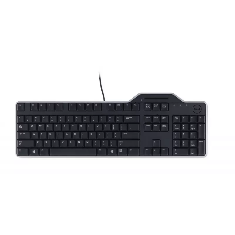 DELL Pro Smartcard Keyboard KB813 - Krievu (QWERTY), Pilna izmēra, Vadu, USB, Melns