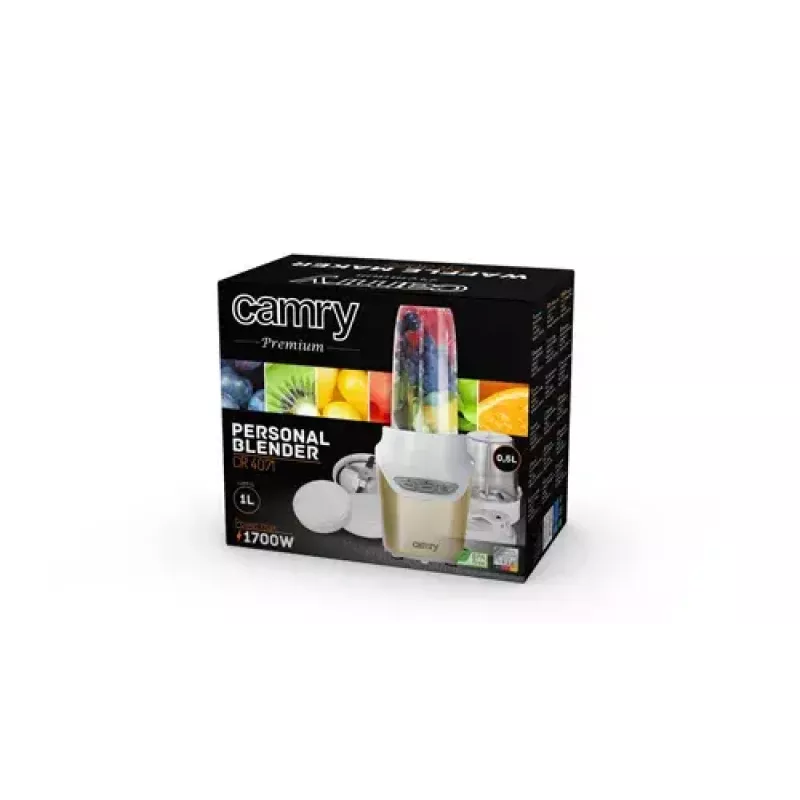 Sporta blenderis Camry Premium CR 4071 Zelts Caurspīdīgs Balts