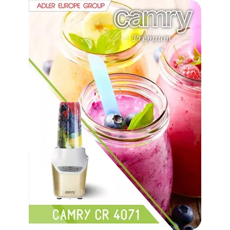 Sporta blenderis Camry Premium CR 4071 Zelts Caurspīdīgs Balts