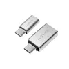 Pārejas savienotājs LogiLink AU0040 USB 3.1 C uz USB 3.0 A un Micro USB 2.0, alumīnijs