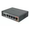 MikroTik RB760iGS hEX S vadu rūteris, 5x Gigabit RJ45, 1x SFP, 1x USB 2.0, PoE izeja, melns