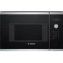 Bosch Serie 4 BFL523MS0 Iebūvējamā mikroviļņu krāsns, melna/nerūsējošais tērauds, 20 L, 800 W