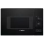 Iebūvējamais solo mikroviļņu krāsns Bosch Serie 4 BFL520MB0 — 800 W, 20 L, rotācijas vadība, melna