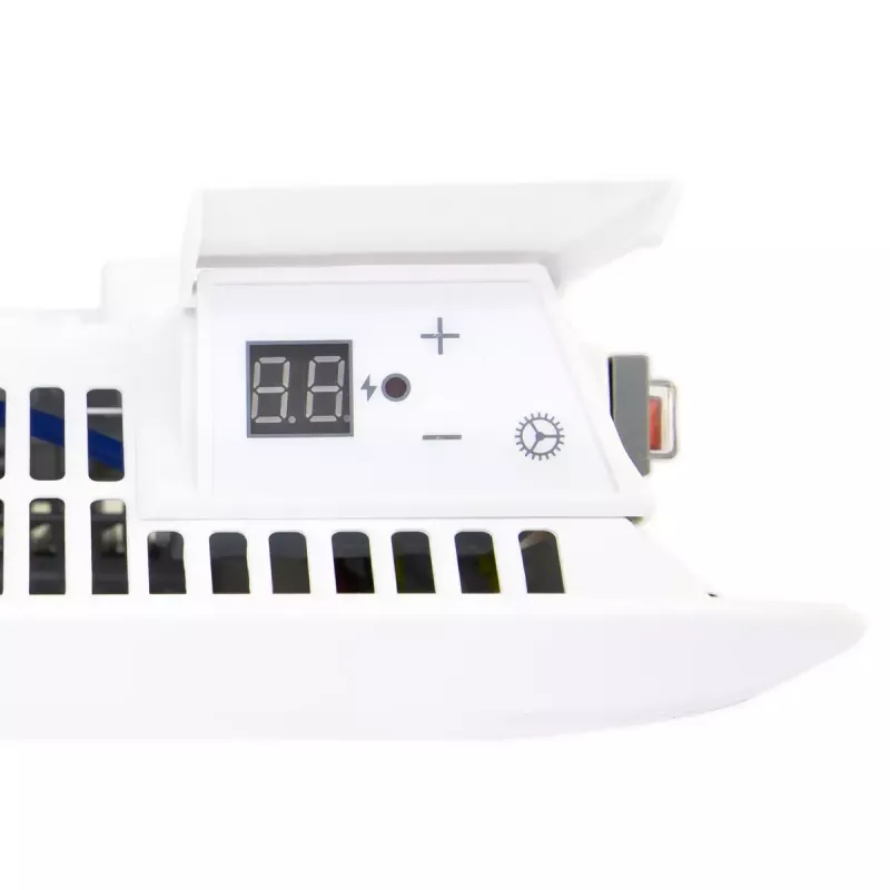 Mill alumīnija paneļu konvekcijas sildītājs IB250, 250 W, piemērots telpām līdz 5 m², balts