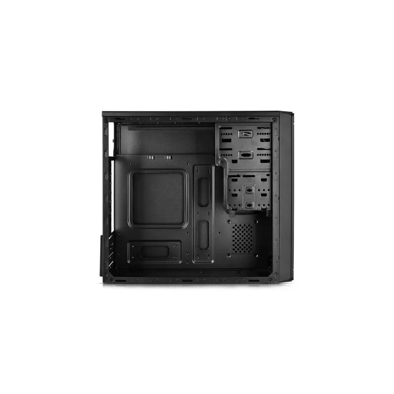 DeepCool Wave V2 DP-MATX-DPWAVE2 Mini Tower datora korpuss, Micro ATX/Mini-ITX, videokarte līdz 320 mm, procesora dzesētājs līdz 145 mm, bez barošanas bloka, melns
