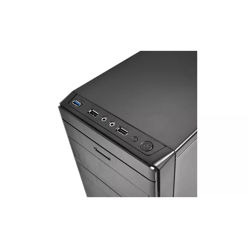 DeepCool Wave V2 DP-MATX-DPWAVE2 Mini Tower datora korpuss, Micro ATX/Mini-ITX, videokarte līdz 320 mm, procesora dzesētājs līdz 145 mm, bez barošanas bloka, melns