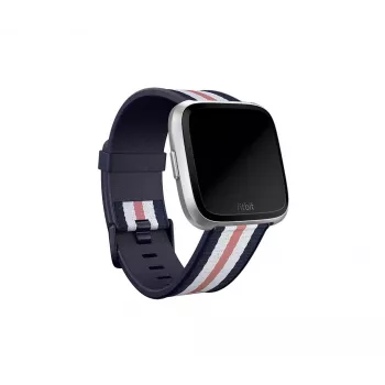 Fitbit Versa sērijai FB166WBNVPKL jaukta materiāla aproce (Navy/Pink)