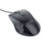 GEMBIRD USB optiskā pele labai rokai MUS-4B-02 — 1200 DPI, 4 pogas, vadu, melna
