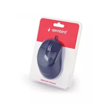 GEMBIRD MUS-6B-01 optiskā pele ar 6 pogām un ritenīti, USB, melna
