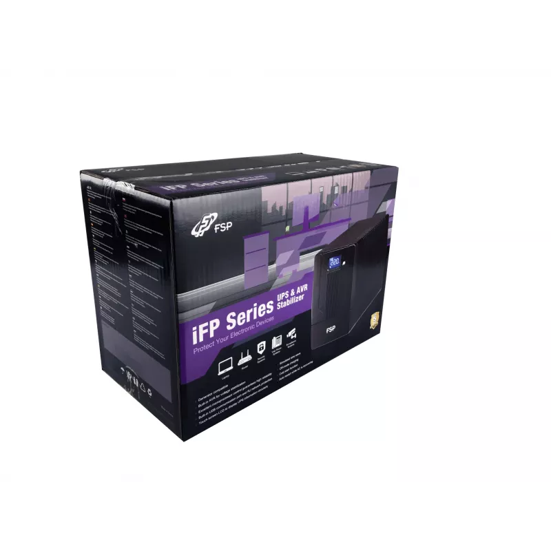 FSP iFP 1000 nepārtrauktās barošanas avots (UPS) Line-Interactive 1 kVA 600 W 2 kontaktligzdas