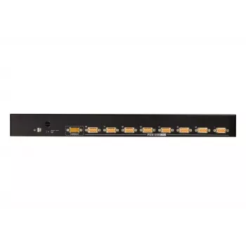 ATEN 8-Portu USB-PS/2 VGA KVM slēdzis, 2048 x 1536 pikseļi, QXGA, stiprināms statīvā, 5 W, 1U, Melns