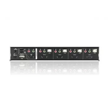ATEN CS1794 4 portu USB HDMI KVM slēdzis ar audio un USB 2.0 centrmezglu (ar KVM kabeļiem)