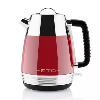Elektriskā tējkanna ETA 9186 90030 1.7 L 2150 W sarkana nerūsējošā tērauda korpuss bezvadu