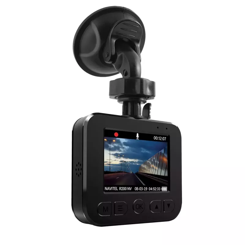 Auto reģistrators Navitel R200 NV — Full HD 1920×1080, 140° skata leņķis, 2 collu ekrāns, MicroSD līdz 64 GB