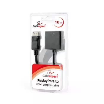 GEMBIRD DisplayPort–HDMI adaptera kabelis, melns, blisterī