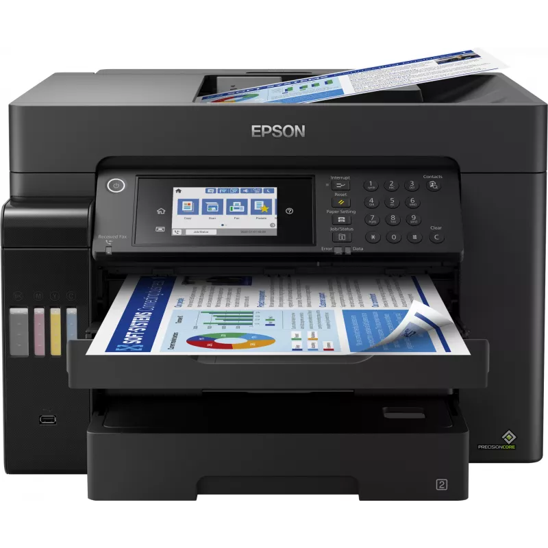 Daudzfunkciju ierīce Epson EcoTank L15160 tintas krāsu, A3+, 32 lpp/min, 4800x1200 DPI, Wi‑Fi, Ethernet
