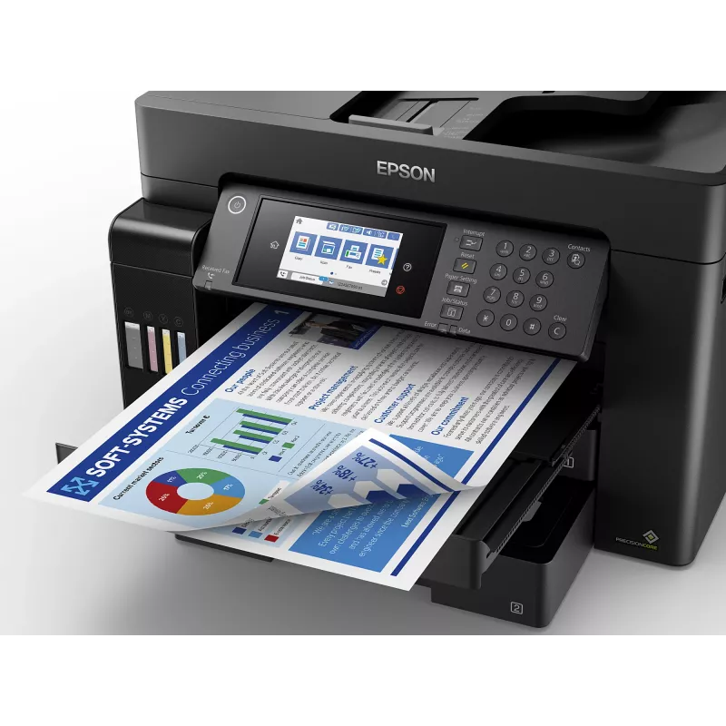 Daudzfunkciju printeris Epson EcoTank L15150 – Krāsu tintes, A3+ (4800x2400 DPI), Wi‑Fi, Ethernet