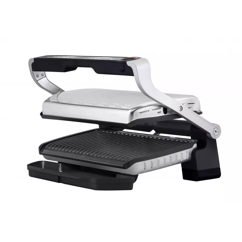 Tefal OptiGrill+ XL GC724D kontaktgrils, 2000 W, 9 programmas, 800 cm², melns/metālisks