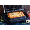 Tefal OptiGrill+ XL GC724D kontaktgrils, 2000 W, 9 programmas, 800 cm², melns/metālisks