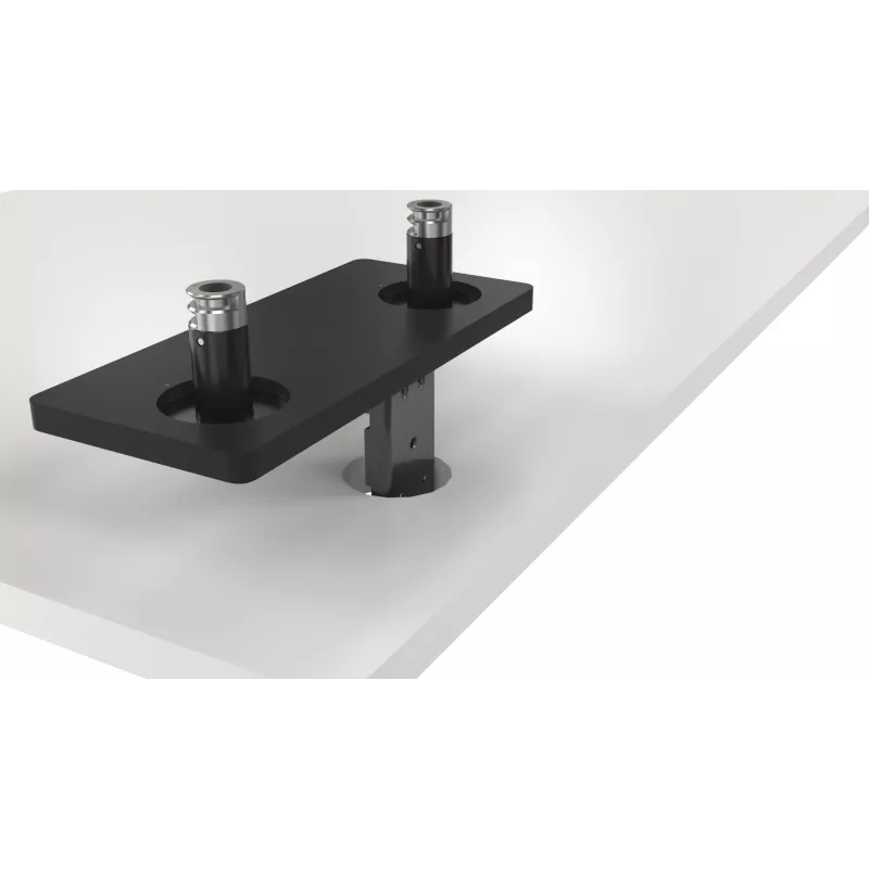 DELL Divu Monitoru Pamatne – MDA20, 10 kg, 48,3 cm (19 colli), 68,6 cm (27 colli), Augstuma regulēšana, Melna