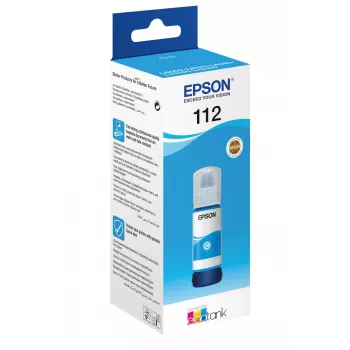 Epson 112 EcoTank Pigment Cyan Tinte Pudele
