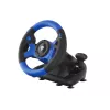 GENESIS Seaborg 350 Black, Blue USB stūre + pedāļi Nintendo Switch, PC, PlayStation 4, PlayStation 3, Xbox 360, Xbox One, Xbox Series S, Xbox Series X