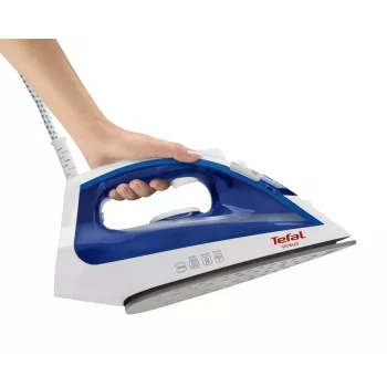 Gludeklis Tefal Virtuo FV1711 — 1800 W, Durilium zole, 0.2 L tvertne, vertikāls tvaiks, violets/balts