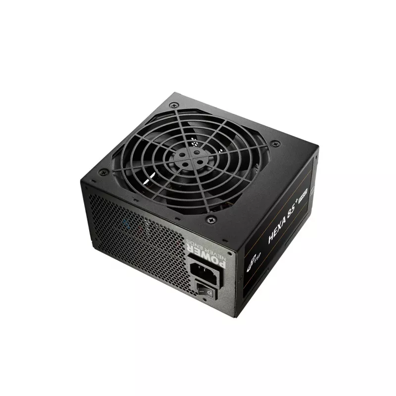 FSP HEXA 85+ PRO 550W barošanas bloks ATX ATX2.5 Melns, 550 W, 100 - 240 V, 50 - 60 Hz, 7.5 - 3 A, aktīvs, 100 W