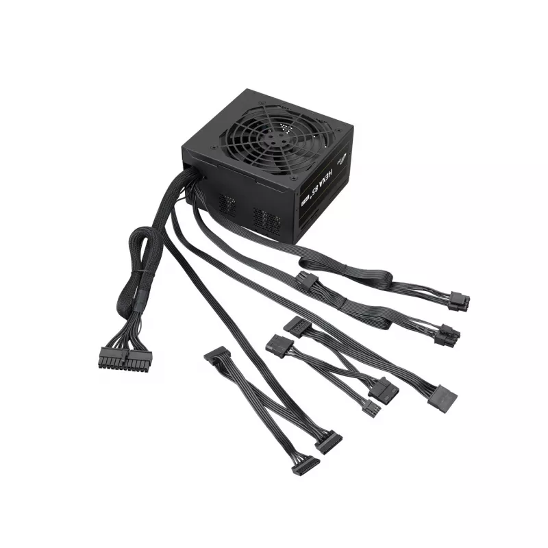 FSP HEXA 85+ PRO 550W barošanas bloks ATX ATX2.5 Melns, 550 W, 100 - 240 V, 50 - 60 Hz, 7.5 - 3 A, aktīvs, 100 W