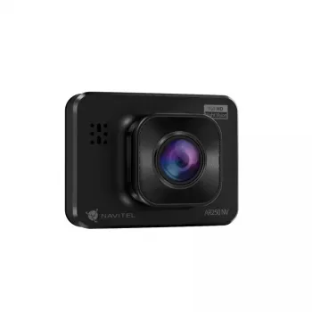 Auto video reģistrators Navitel AR250 NV — 1 kamera 1920x1080, 140° skats, iebūvēts ekrāns, MicroSD, akumulators un cigarešu šķiltavas barošana