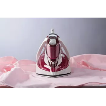 Tvaika gludeklis Gorenje SIH3000RBC — 3000 W, keramikas zole, 0.4 L ūdens tvertne, 1.6 kg, sarkans