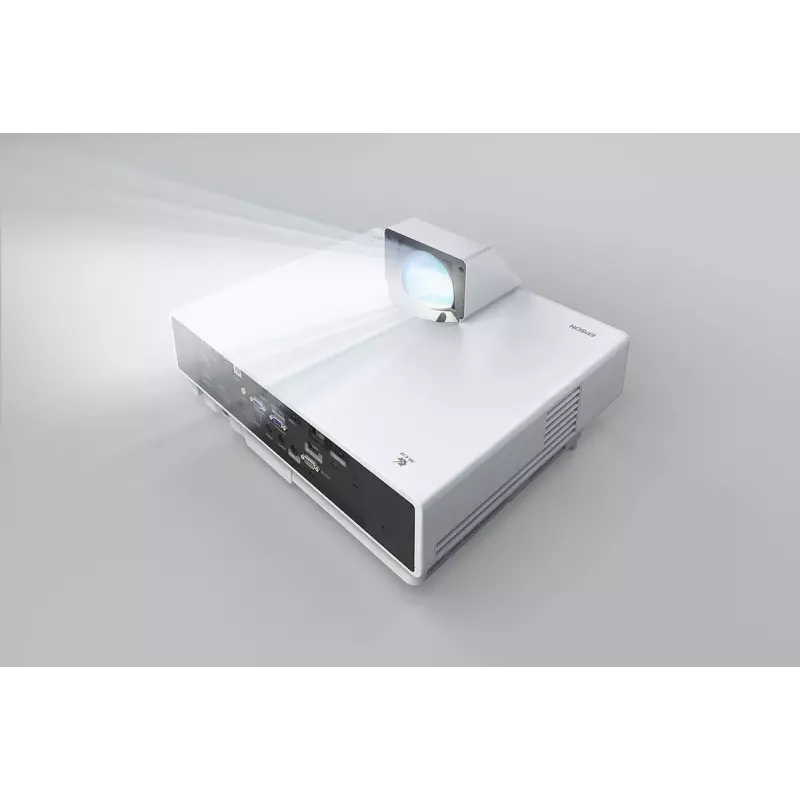 Epson EB-800F 3LCD lāzerprojektors ar īpaši īsa attāluma objektīvu, Full HD 1080p, 5000 lm, 16:9, balts