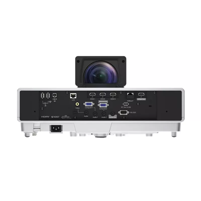 Epson EB-800F 3LCD lāzerprojektors ar īpaši īsa attāluma objektīvu, Full HD 1080p, 5000 lm, 16:9, balts