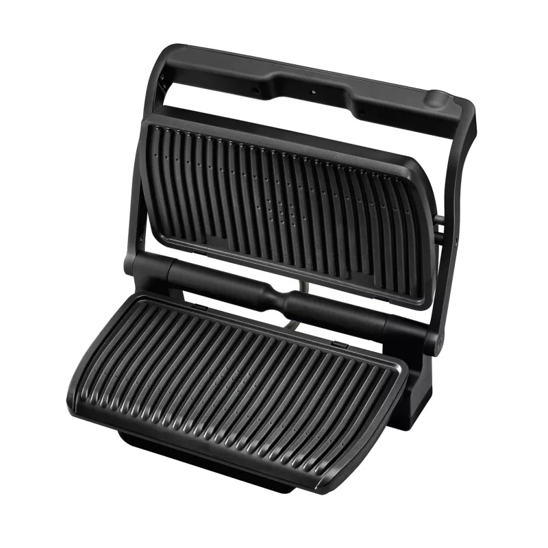 Kontaktgrils Tefal GC7228 — 800 cm² cepšanas virsma, regulējams termostats, melns nerūsējošais tērauds