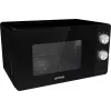 Solo mikroviļņu krāsns Gorenje MO20E1B — 20 L, 800 W, 5 jaudas līmeņi, 270 mm pagrieziena galds, melna