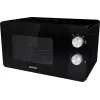 Solo mikroviļņu krāsns Gorenje MO20E1B — 20 L, 800 W, 5 jaudas līmeņi, 270 mm pagrieziena galds, melna