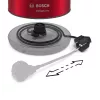 Bosch TWK3P424 elektriskā tējkanna 1.7 L 2400 W Pelēka, Sarkana